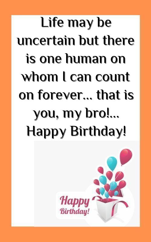 caption for brother birthday wishes